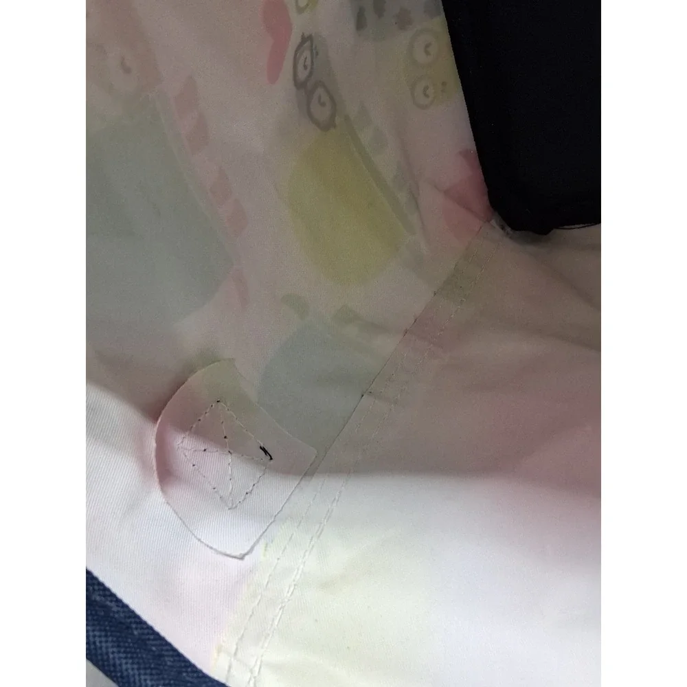 Thirty One Turtle Littles Carry All Caddy White Print Embroidered Letter‎ E